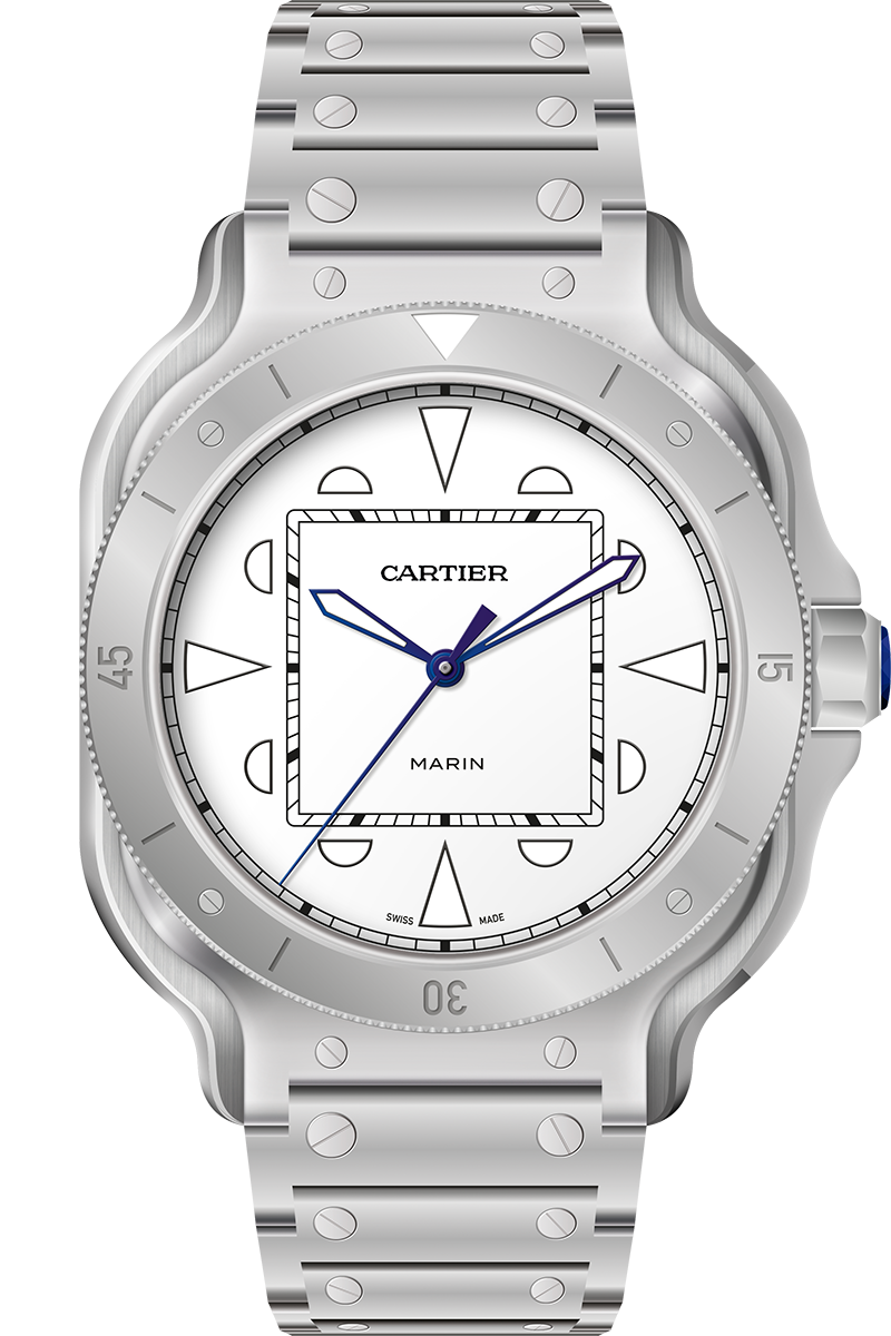 Cartier Santos Marin, variation 2