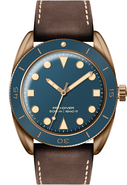 Pro-Diver Bronzo designed by Carmelo Amalfi — BLUDIMELO